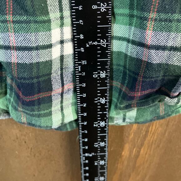 Uniqlo Mens Shirt Green White Plaid Flannel Button Down 100% Cotton XLarge - Picture 9 of 13